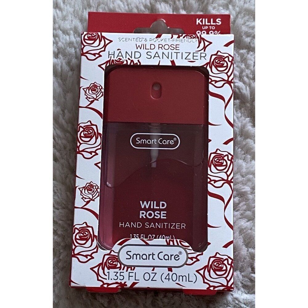 Smart Care Scented‎ Hand Sanitizer Spray 1.35 Fl Oz Wild Rose Hydrating NEW